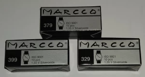 Piles montre 1.55V Silver Oxide (379 / 399 / 329) – SR521SW SR927SW SR731SW – Paquet de 10